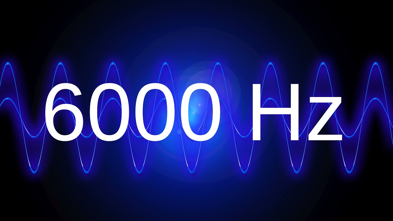 6000 Hz clean pure sine wave TEST TONE 6 khz frequency