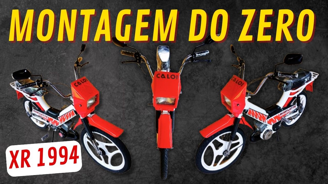 Como Eu Montei Sozinho uma Caloi XR 1994 do Zero — Resultado Inacreditável!