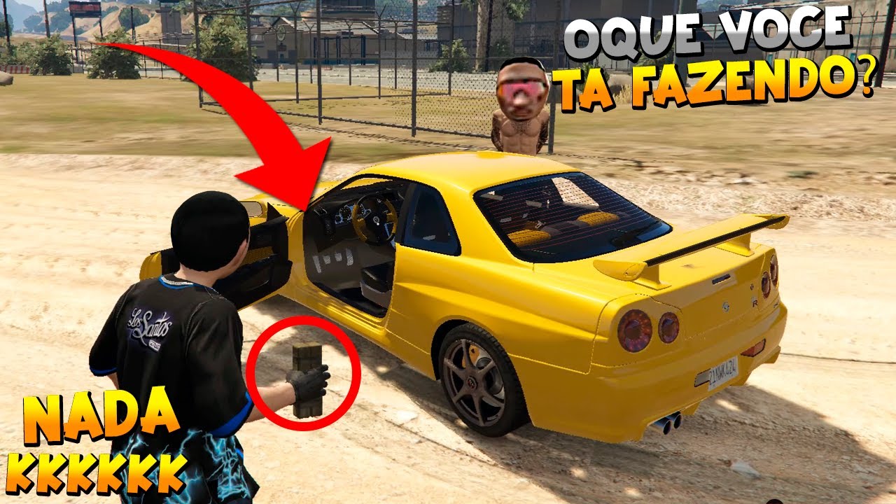 ESCONDI um C4 no CARRO dos JOGADORES - GTA RP