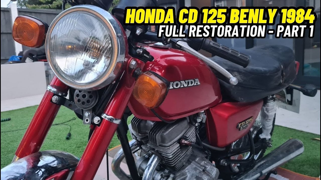 Honda CD 125 Benly 1984 UK Model | Full Restoration | Part 1 | #modifiedbikes #bikerestoration