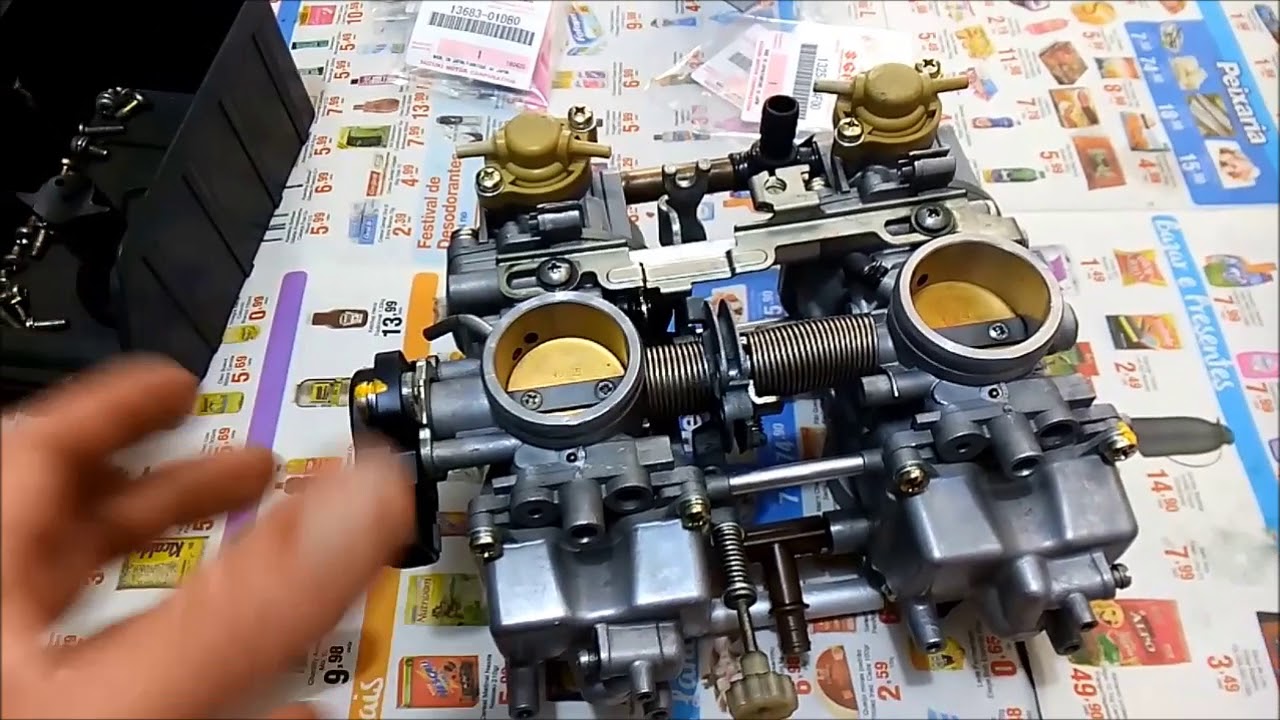 Limpeza dos Carburadores da GS-500E (Fábio)