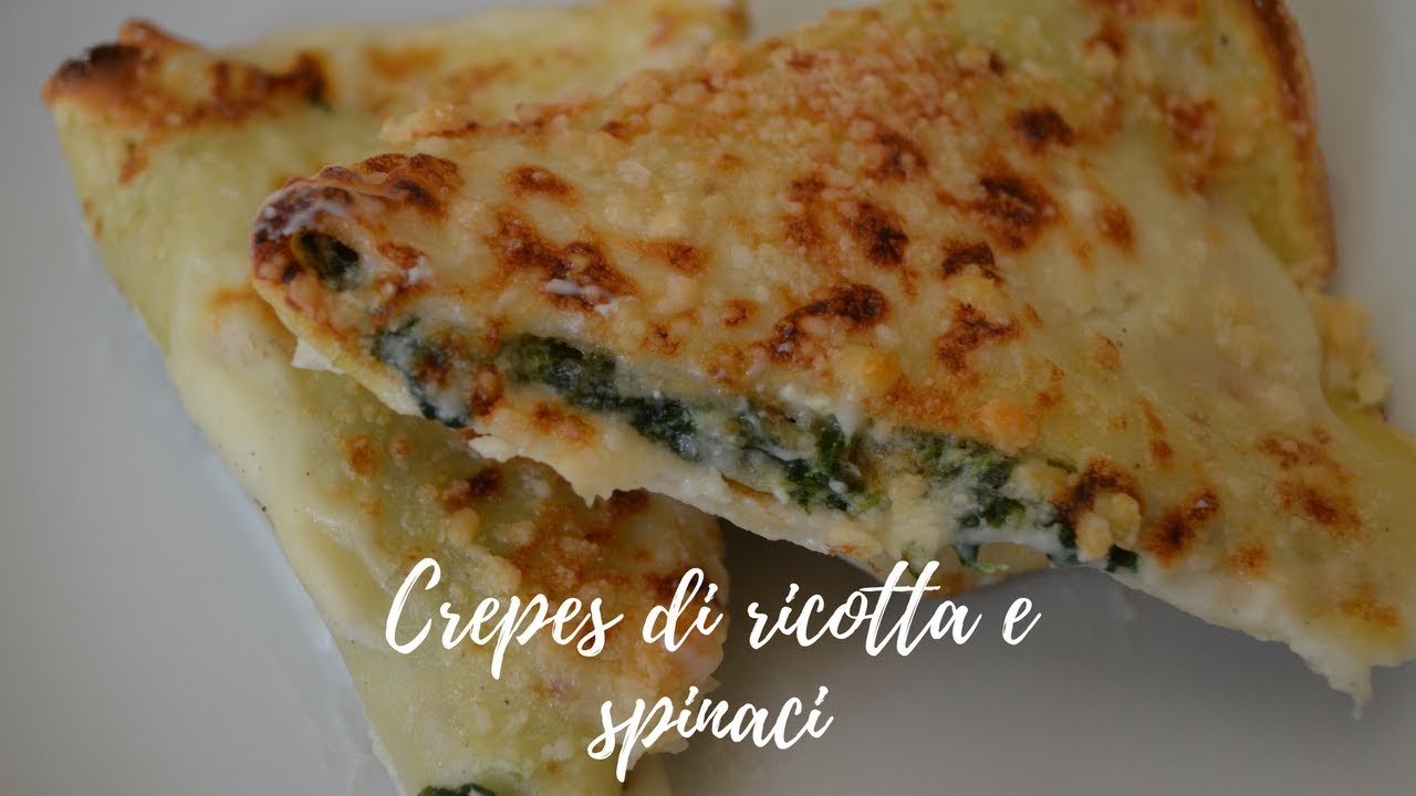 Crepes di spinaci e ricotta senza bimby