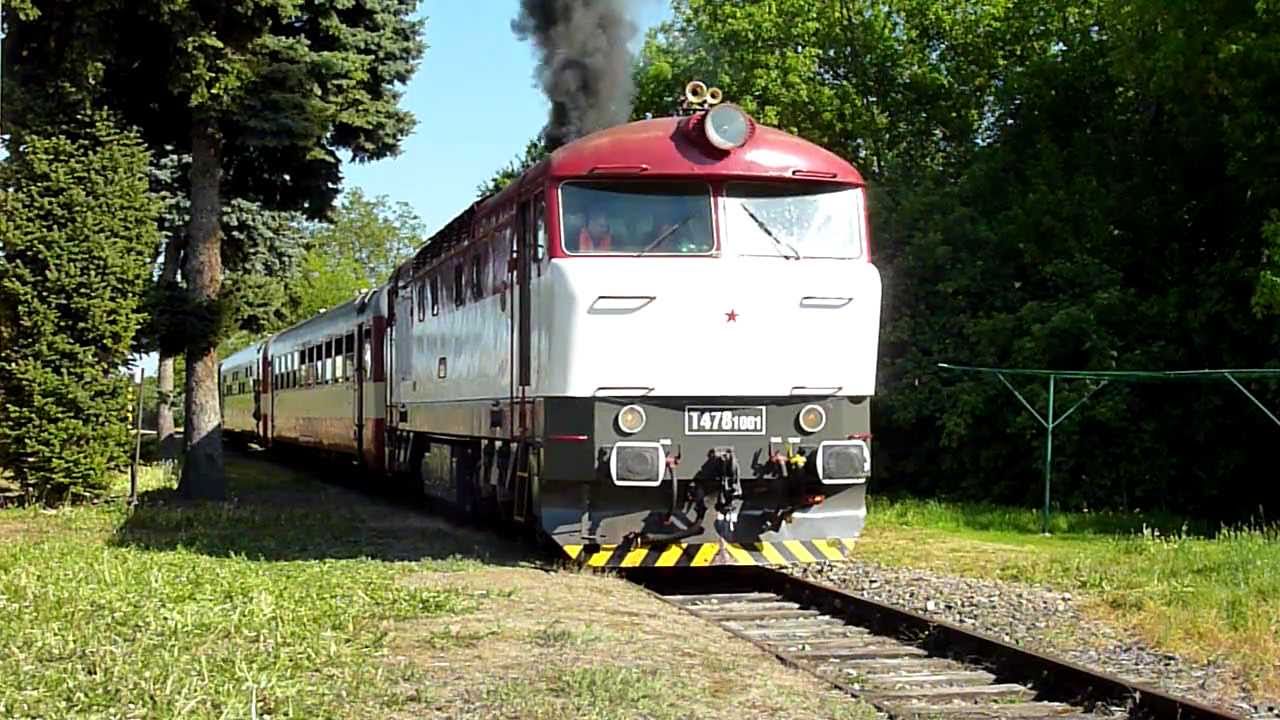 Lokomotiva T478.1001 (751 001) na akci P&aacute;lavsk&yacute; okruh