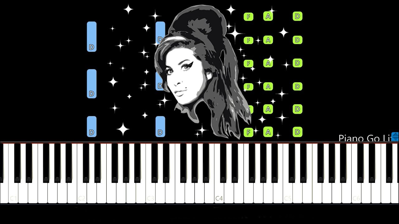 Amy Winehouse - Back To Black Piano Tutorial