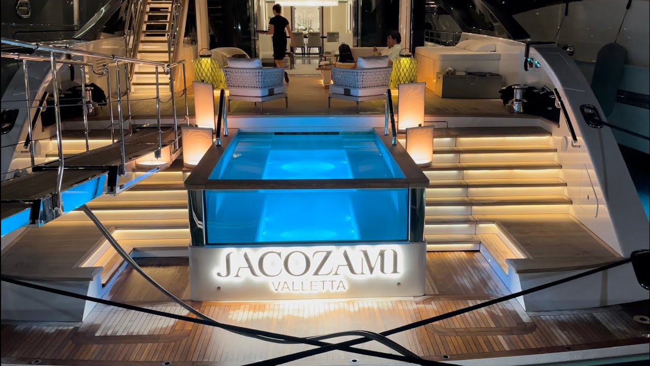 NEWLY BUILT JACOZAMI YACHT by ITALIAN SHIPYARD BENETTI LUXURY YACHT FOR CHARTER @archiesvlogmc