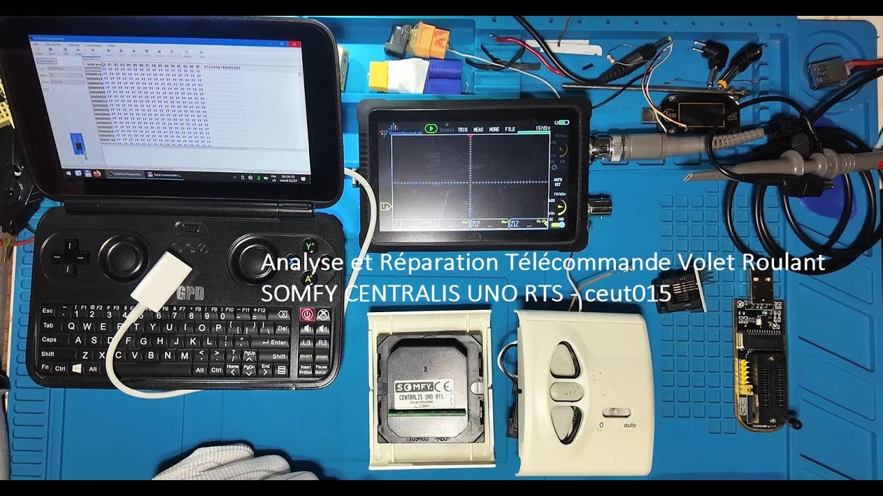 Analyse et réparation Télécommande Volet Roulant SOMFY CENTRALIS UNO RTS - ceut015