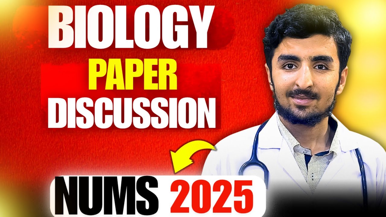 NUMS 2025- Biology paper discussion for MDCAT|nums key✅