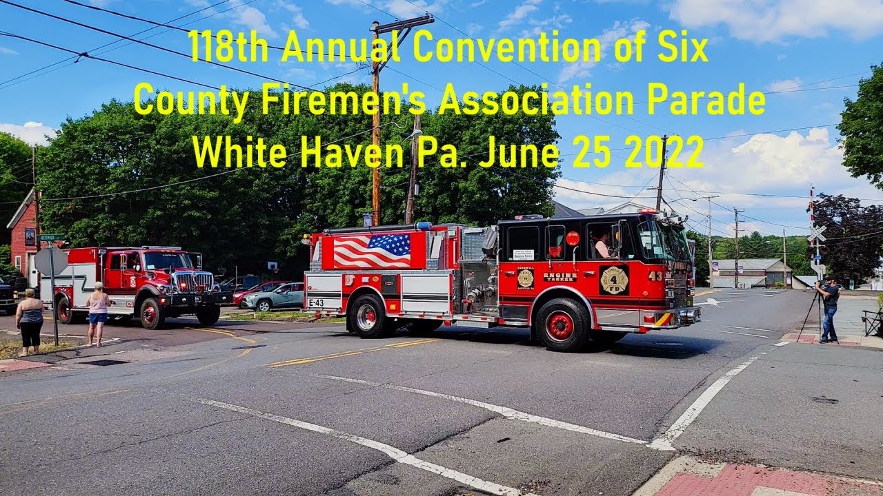 Fire Trucks Galore at White Haven Pa. June 25 2022 #WhiteHavenPa #FireTrucks
