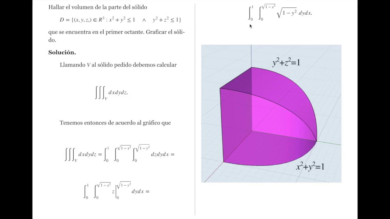 Integrales triples