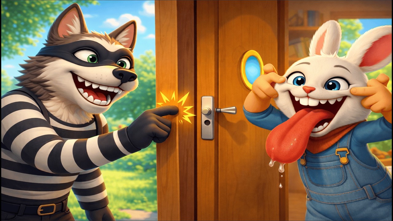 👉 Cioc, cioc! Cine e?  🐺🚪🐰 Poveste Animată pentru Copii | TUXI KIDS
