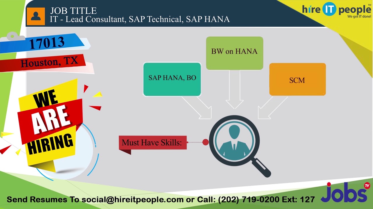 SAP Jobs | Lead Consultant Jobs | Houston, TX