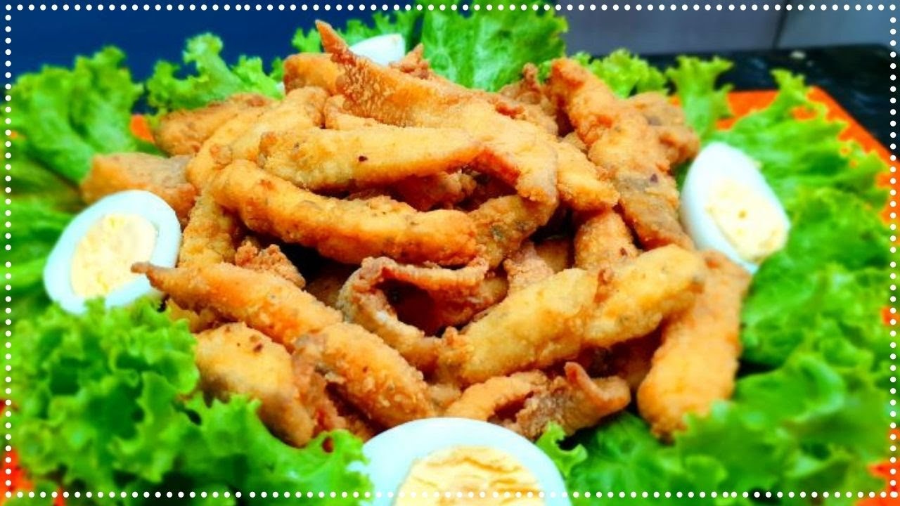 FIL&Eacute; DE PEIXE EMPANADO l ISCA DE PEIXE l SUPER CROCANTE E SEQUINHO