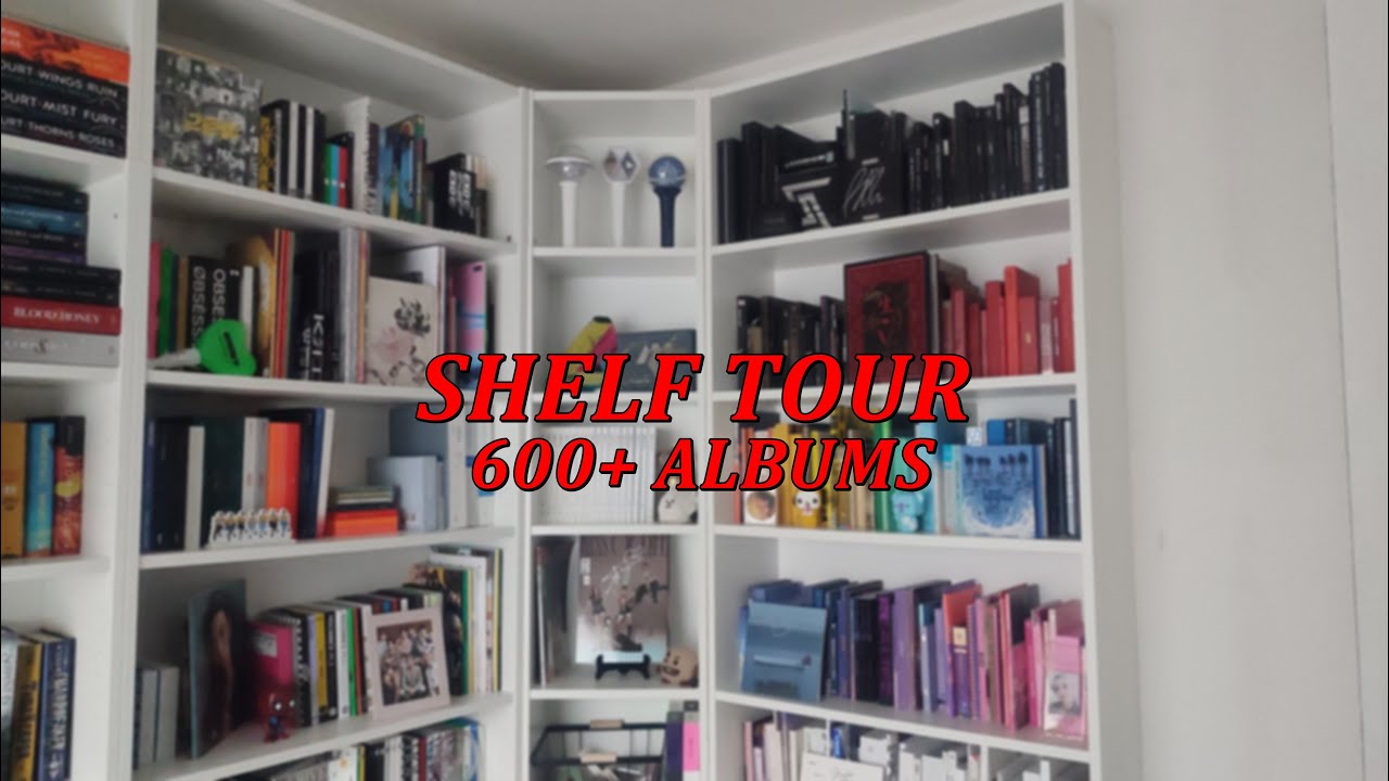 kpop shelf tour 2024: around 650 albums!