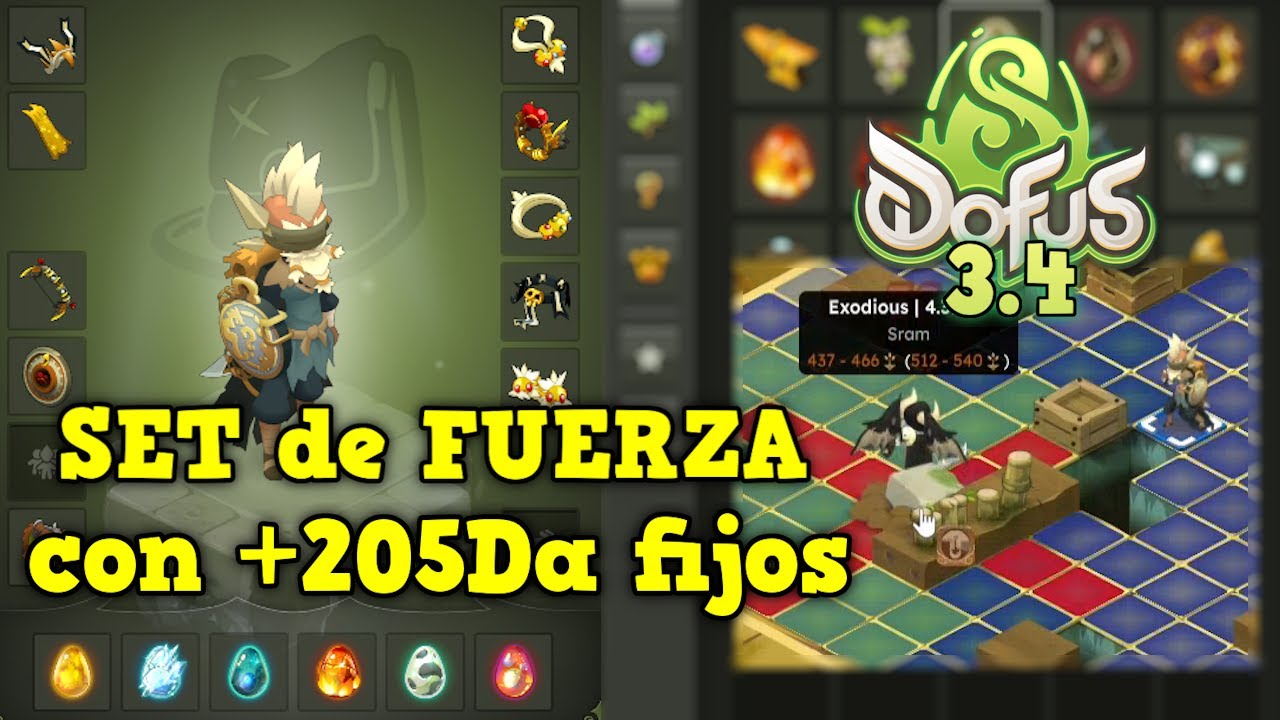 [DOFUS 3.4] UN SET de FUERZA y +210 daños fijos! EL SET TENTENHUEVO MVP | Koliseos 1vs1 con ANUTROF