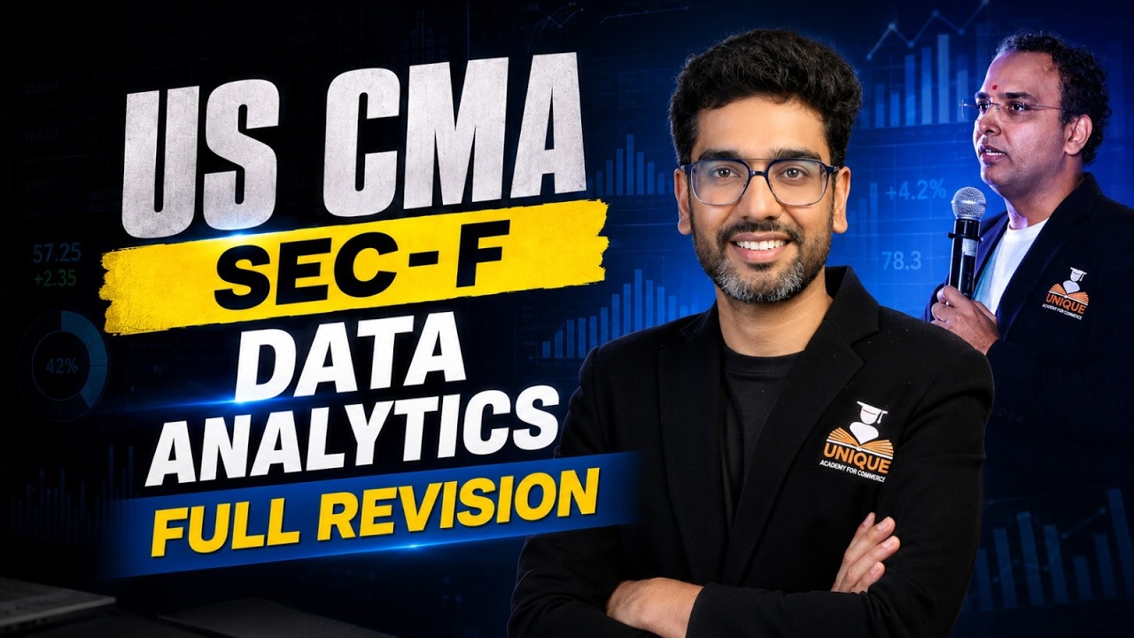 CMA US PART 1 | SEC-F Data Analytics | MAY/JUNE 2026 ONWARDS