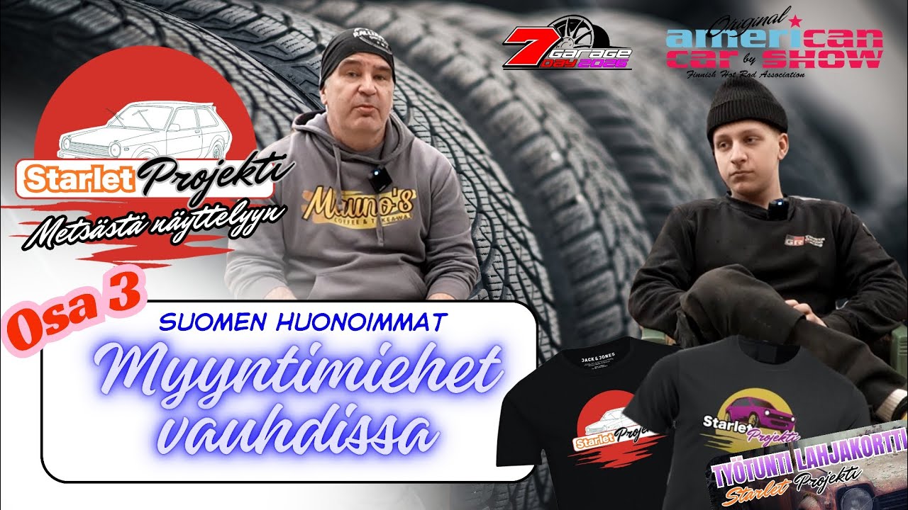 STARLET PROJEKTI - OSA 3 - AMERICAN CAR SHOWN KOHTALO!