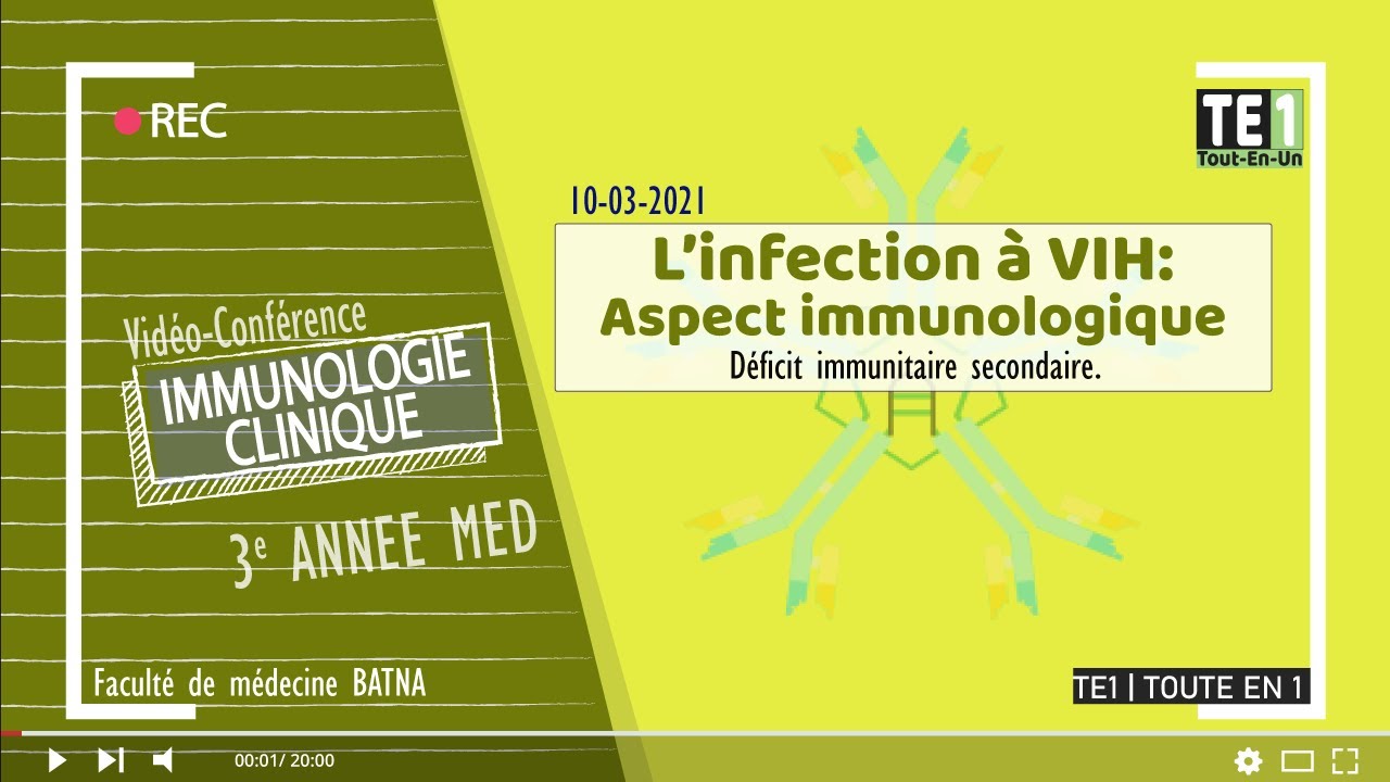 L'infection à VIH : Aspect immunologique (Déficits immunitaires secondaires)