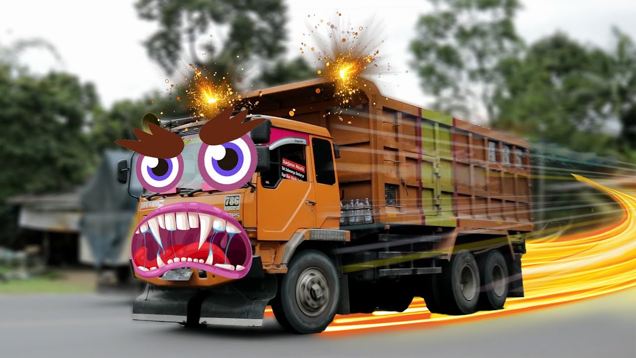 Truk Oleng tiktok Ngebut di Tanjakan - ASMR Truck dance #8