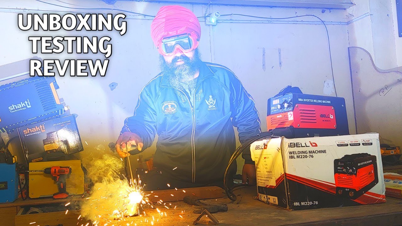 Ibell Inverter ARC Welding Machine IGBT 220A Unboxing & testing & Review | Desi Machine Review |