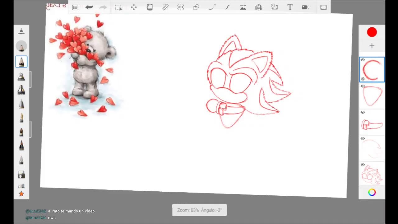 🤍💙🐾🎨Dibujo: Especial de 14 de febrero ❤️🐾💙🤍