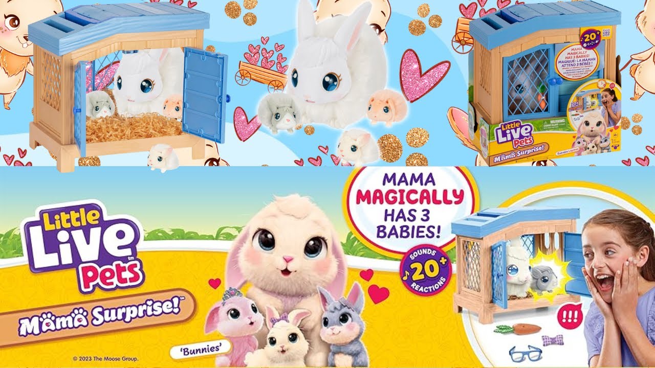 Распаковка и прохождение игрового набора Little Live Pets Mama Surprise Bunny