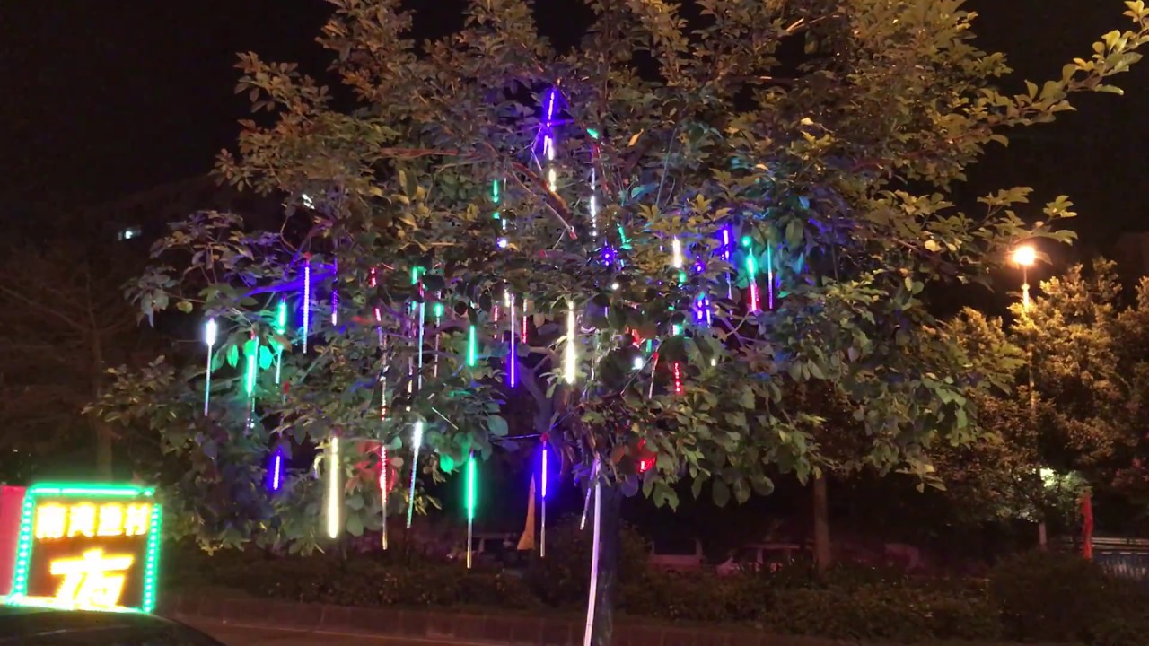 LED Meteor Shower Rain Lights Waterproof String for Christmas Tree Lighting