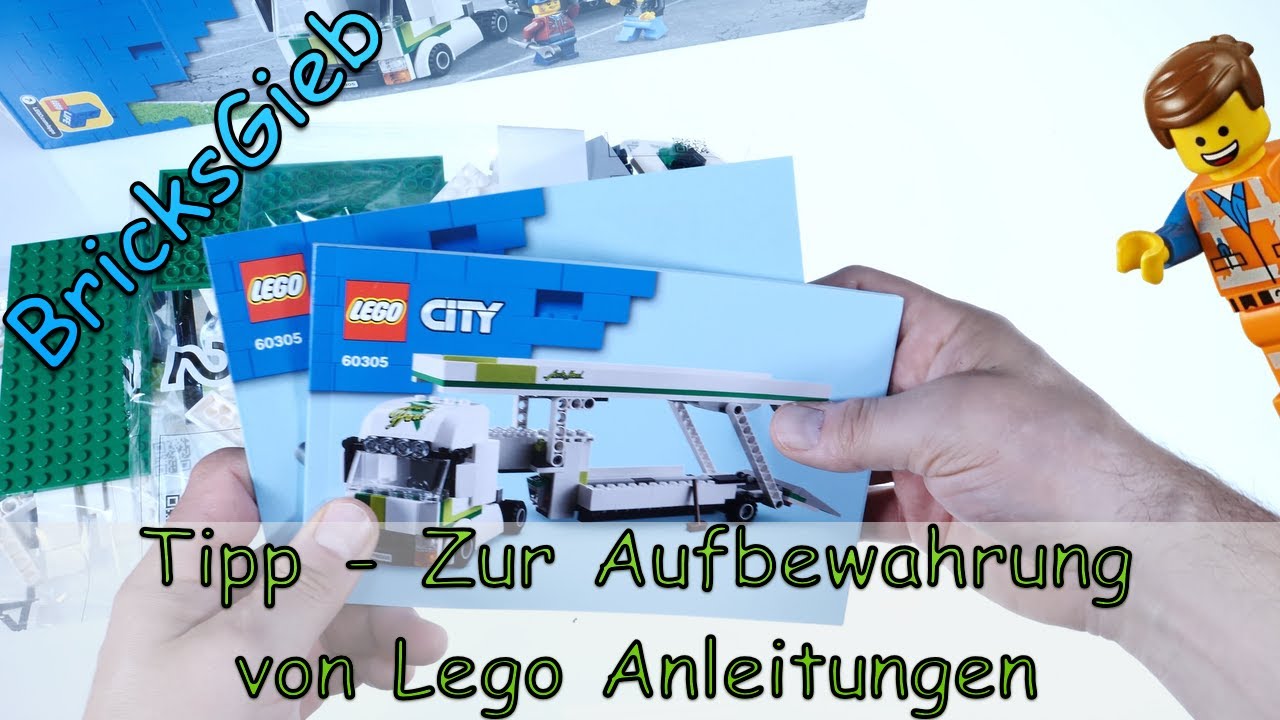 Tipp - Lego Anleitungen richtig aufbewahren & Lego Kartons richtig &ouml;ffnen ohne zu besch&auml;digen