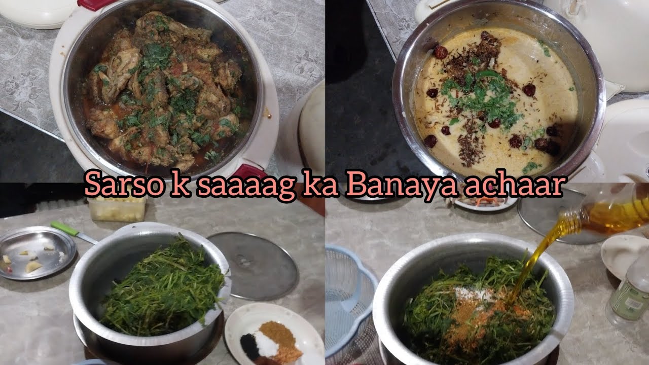 Sarso K saag Ka banaya achaar 