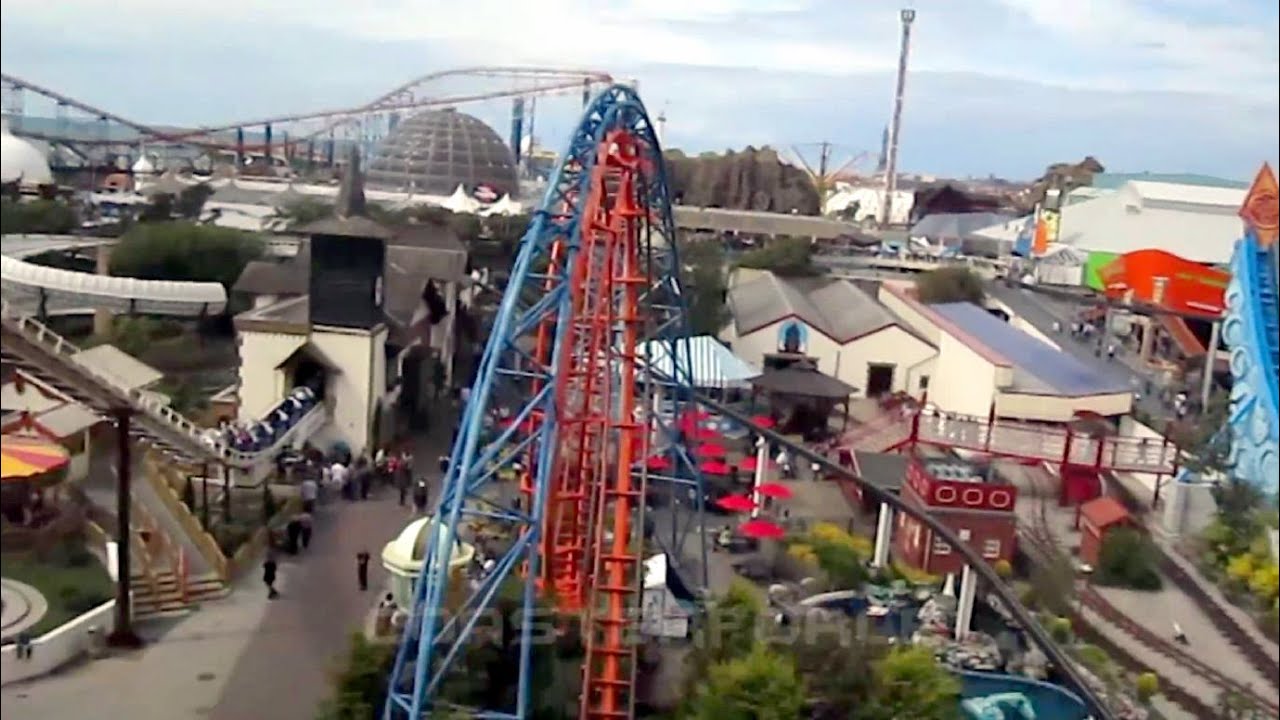 Revolution front seat on-ride HD POV Blackpool Pleasure Beach