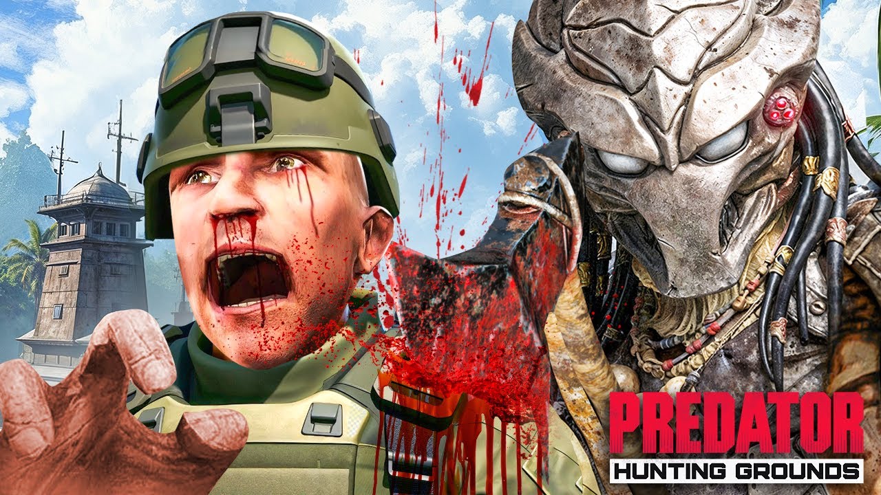 Я СТАЛ ХИЩНИКОМ на 24 ЧАСА! 4 СОЛДАТА vs ХИЩНИК! ВЫЖИТЬ за 10 МИНУТ! (PREDATOR HUNTING GROUNDS)