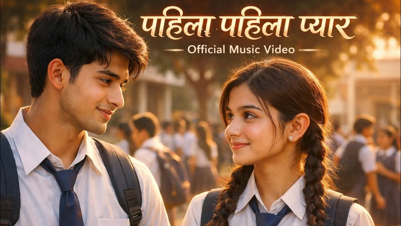 पहिला पहिला प्यार ❤️ | First Love Feelings | Romantic Hindi Song | Official Music Video