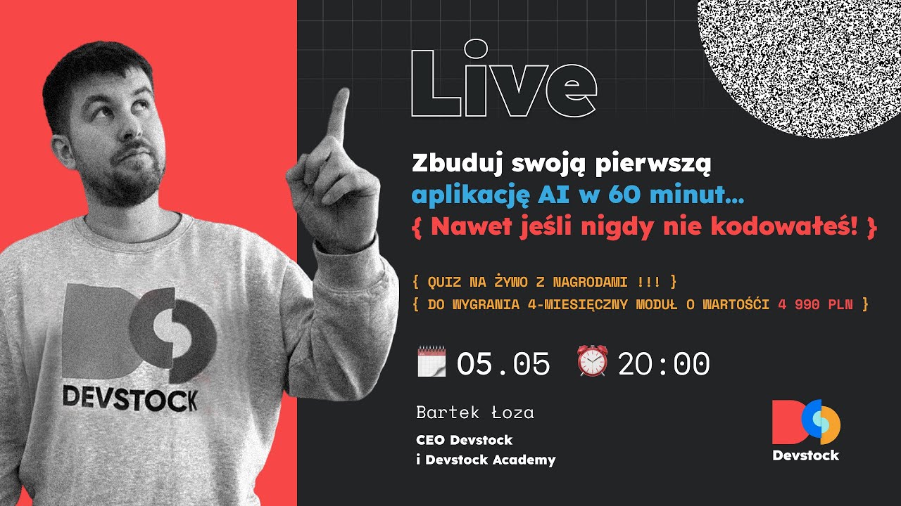 Zbuduj swoją pierwszą aplikację AI w 60 minut{Nawet jeśli nigdy nie kodowałeś!} 🔥 QUIZ Z NAGRODAMI!