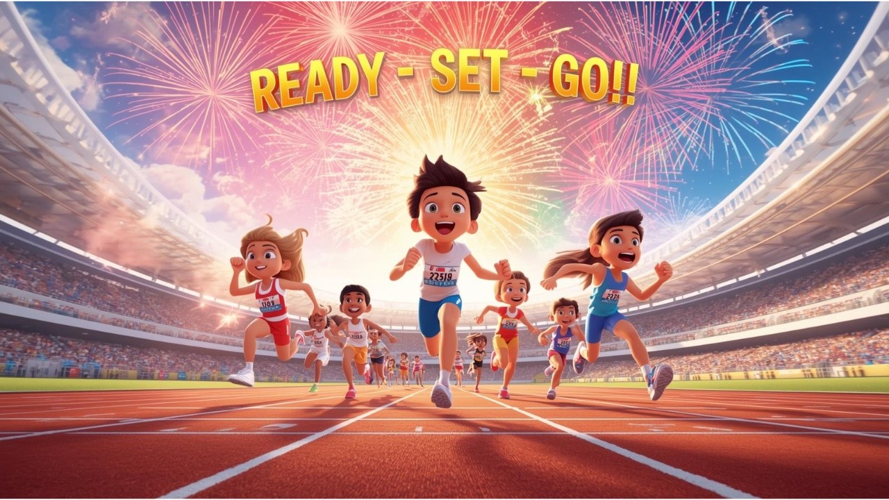 Ready, Set, Dreams! 🏃 Kids Running Race Song | Fun Sports Song for Children #kidssongs