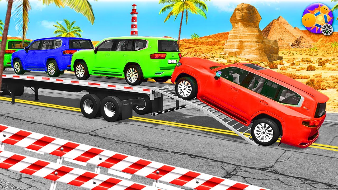 Loaded Truck vs Speed Bumps – Heavy Cargo Physics Test (BeamNG.Drive) #3 🛞