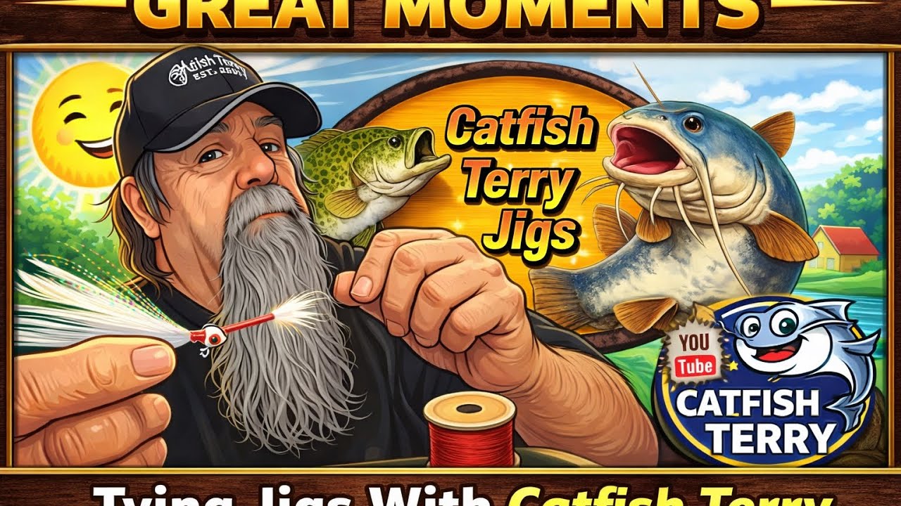 Great Moments Tying Jigs With Catfish Terry Live