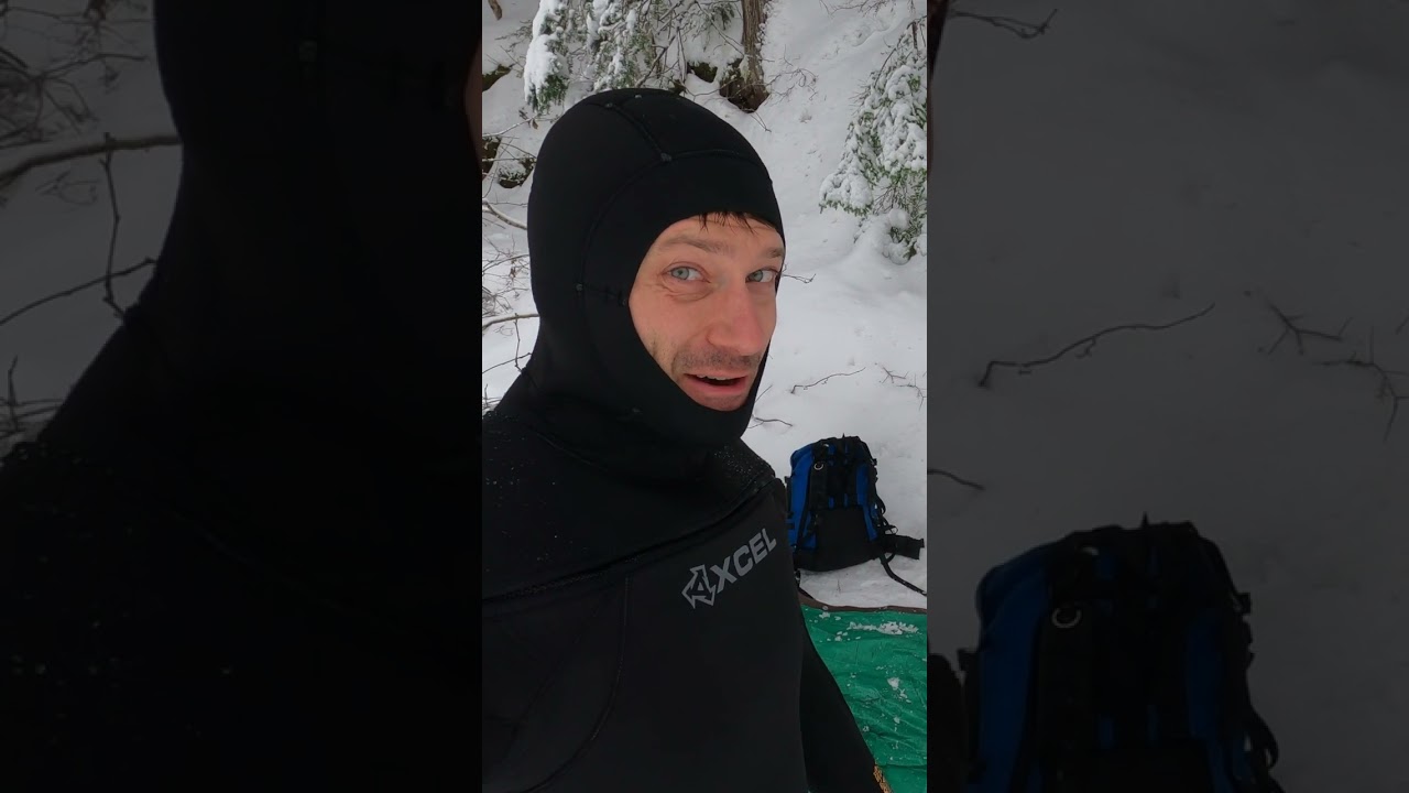 Sniping for Gold in Harsh Winter Conditions!  BC Gold Mining.