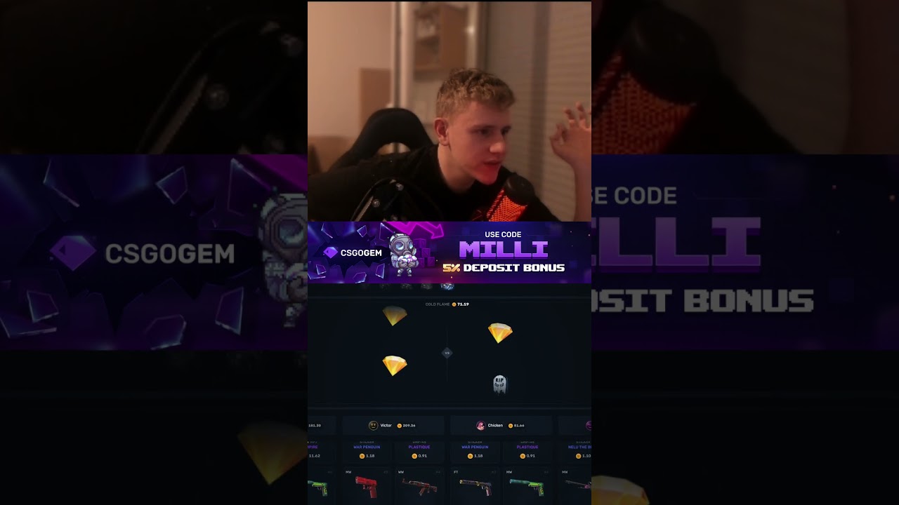 INSANE PULL ON CSGOGEM❗#CsgoGem #caseopening