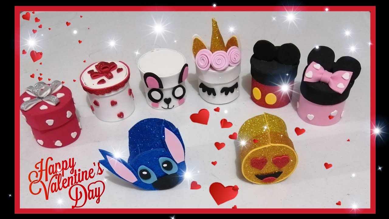 💗Lindas cajitas decoradas para San Valentín /tubos de cartón 💗