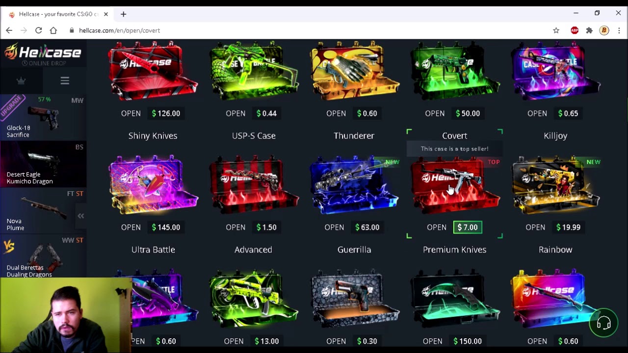 Hellcase ládanyitás | Nem szponzorált, saját pénzből nyitogattam! #1