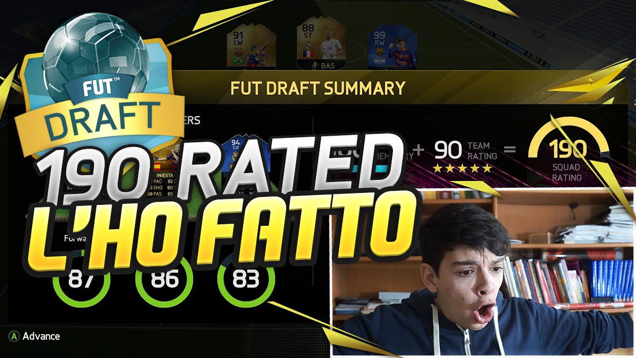 190 RATED DRAFT! CE L'HO FATTA!! NON CI CREDO! [EPICO]