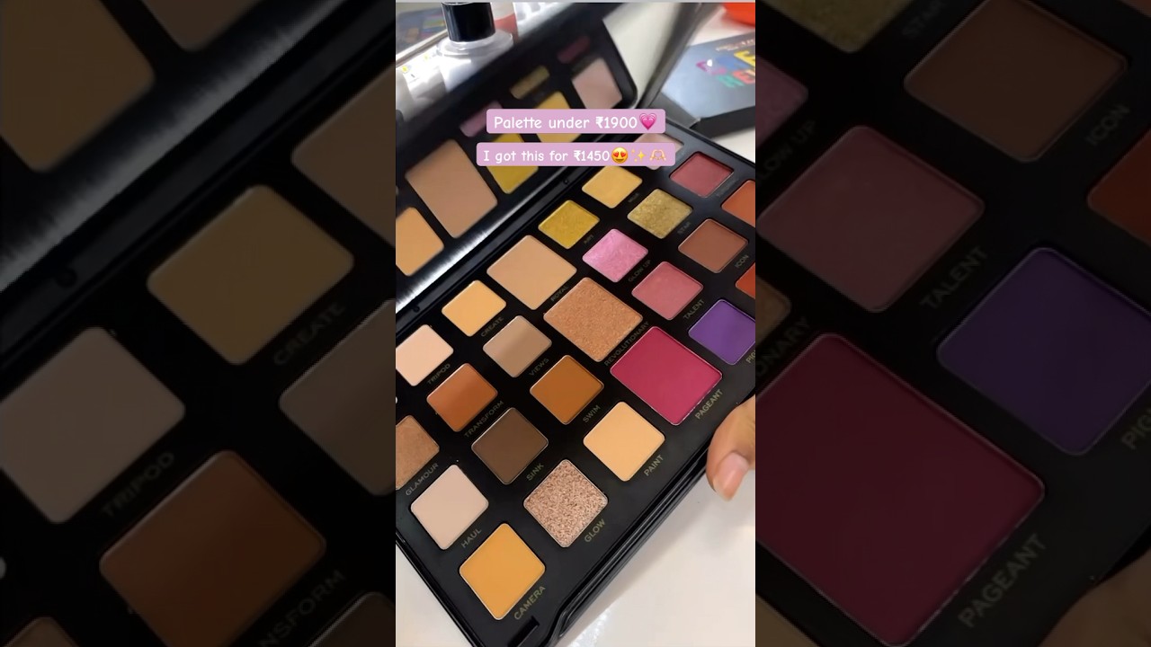 Makeup revolution creator limitless eyeshadow palette 😍💗✨ #foryou #trending #shorts #short #fyp