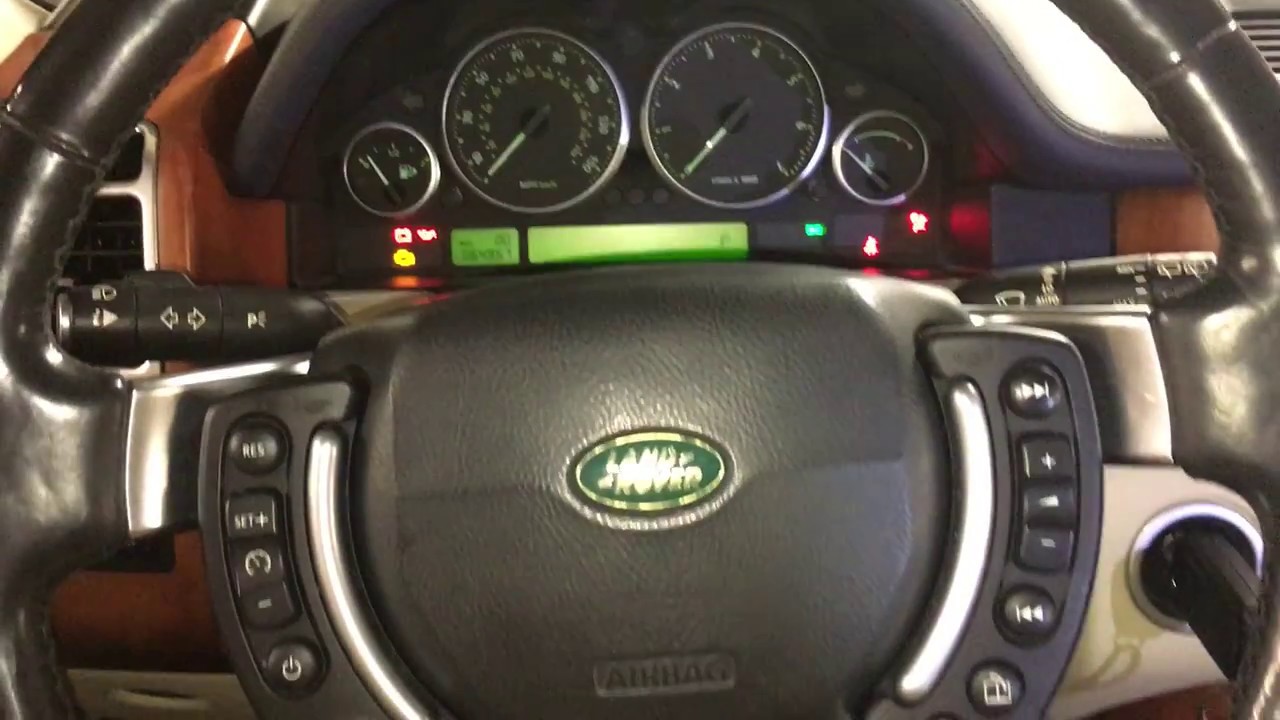 Сброс сервиса Oil Service Range Rover