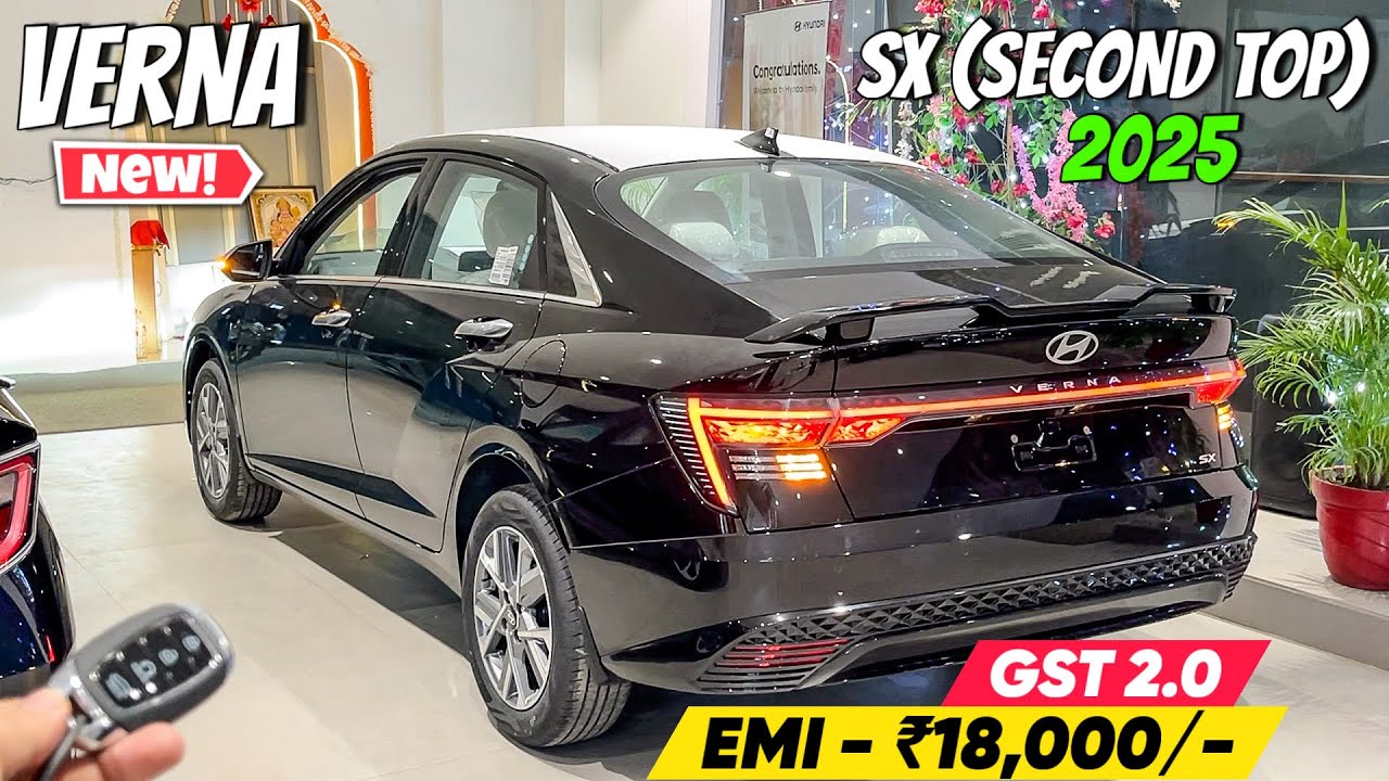 Hyundai Verna SX Petrol 2025 ❤️ | GST 2.0 में ₹60,000/- की महाबचत ✅ | Verna 2025 Detailed Review 