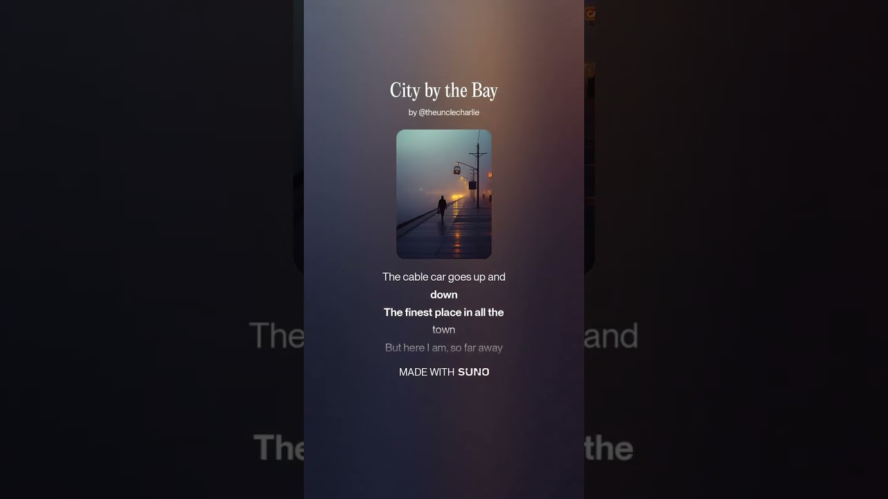 City by the Bay  #suno  #歌謡曲 #ブルース #バラード #ソウル #ジャズ