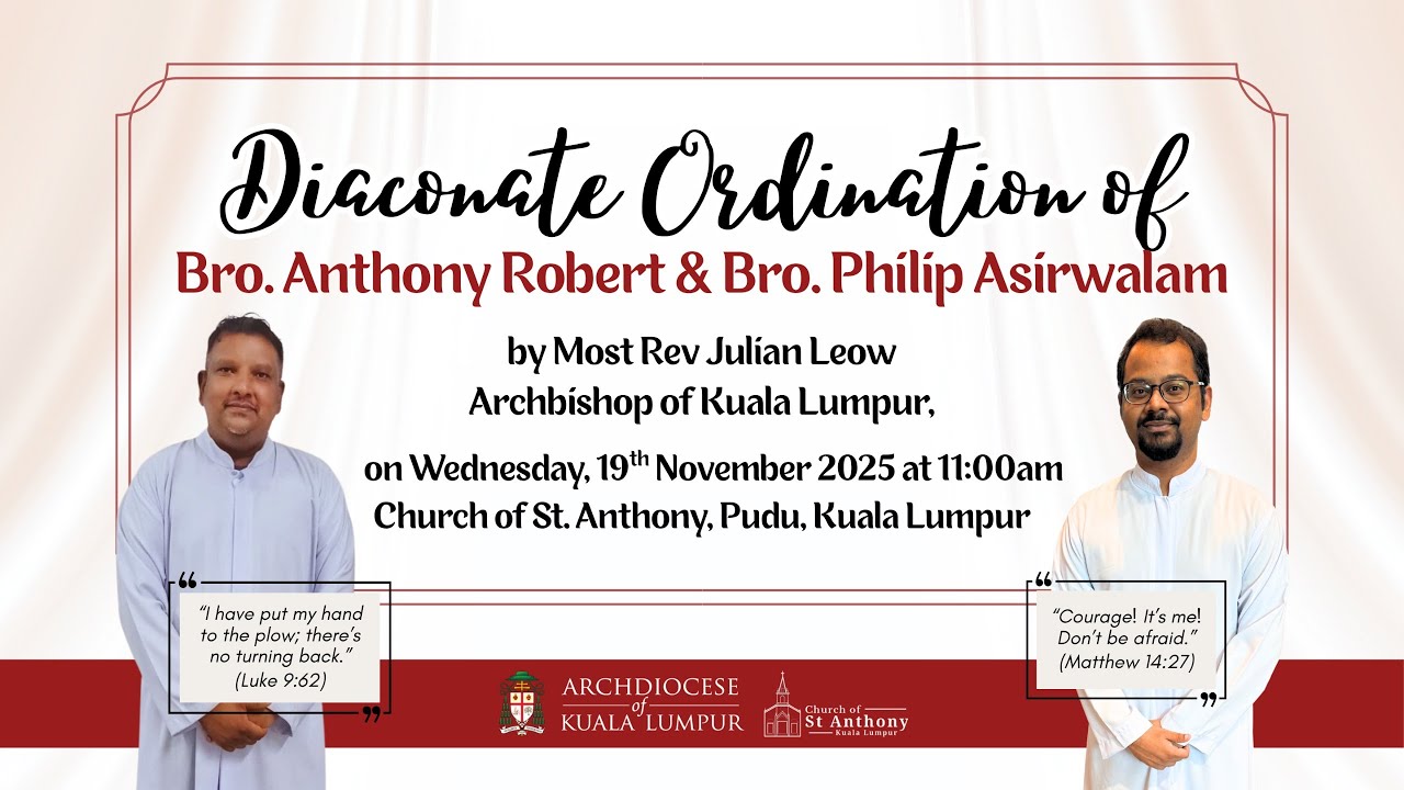 Diaconate Ordination of Bro. Anthony Robert & Bro. Philip Asirwalam