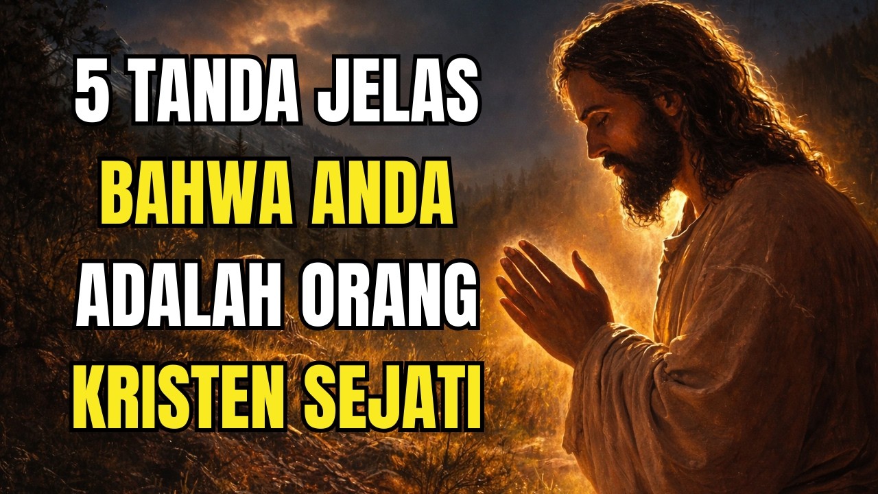 5 tanda jelas bahwa Anda adalah orang Kristen SEJATI (kebanyakan orang keliru tentang ini!)