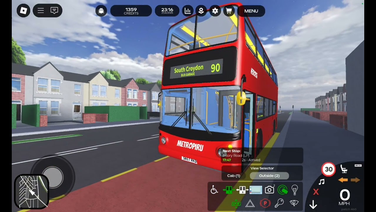 Metropiru Company bus route 90 Guide/visual [Croydon] From Beddington to South Croydon, Bus Garage