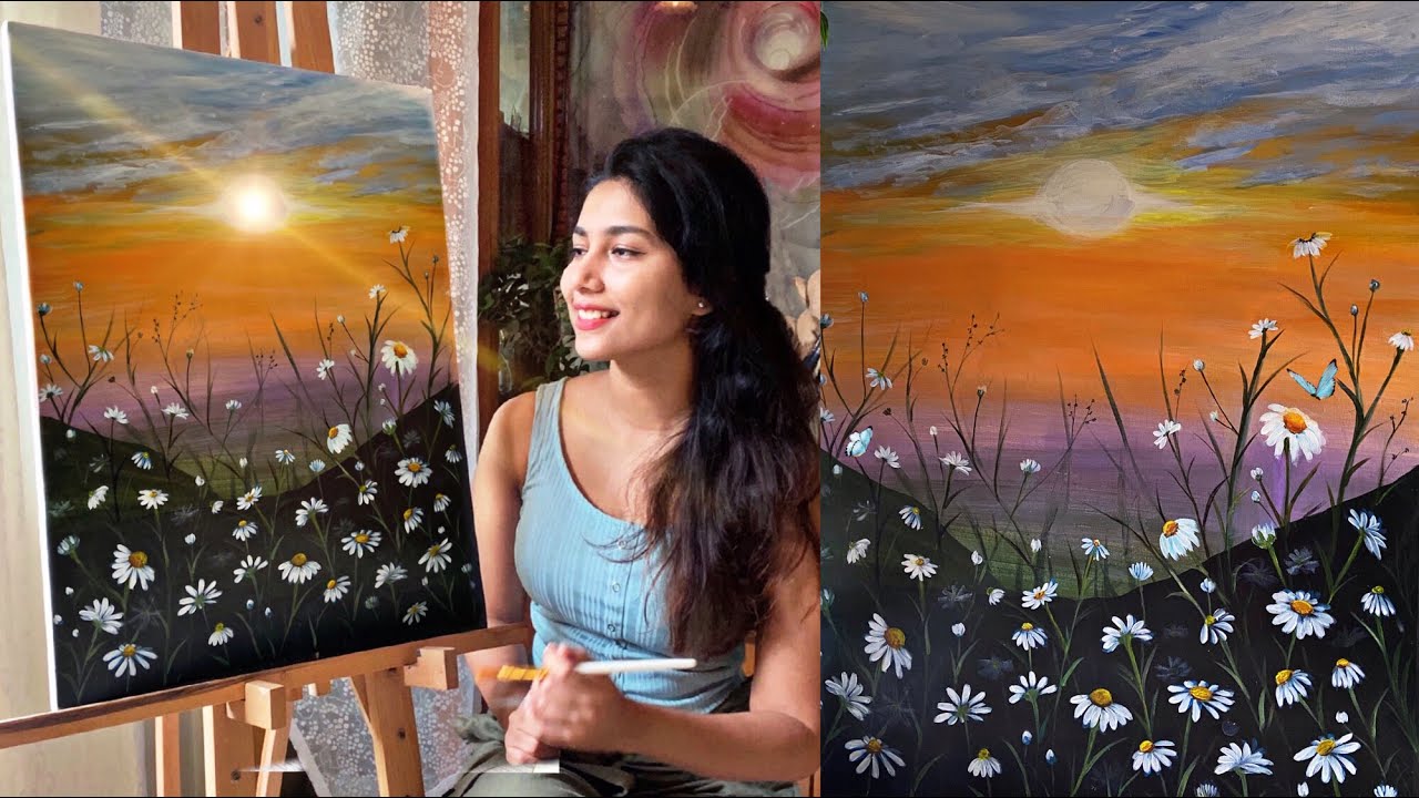 Sunrise Acrylic Painting Tutorial - Paintastic Arts