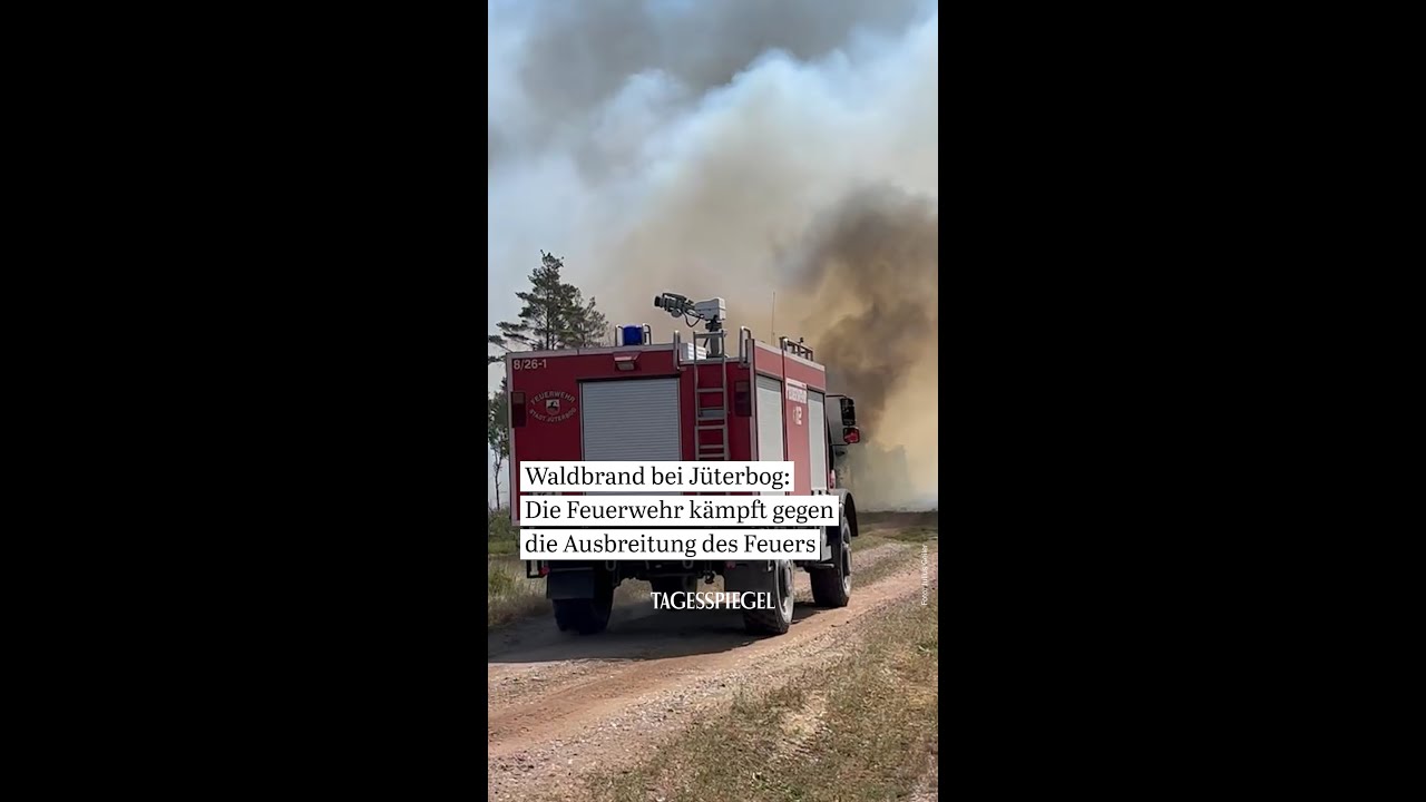 Waldbrand bei Jüterbog: Die Feuerwehr kämpft gegen die Ausbreitung des Feuers | Teltow-Fläming