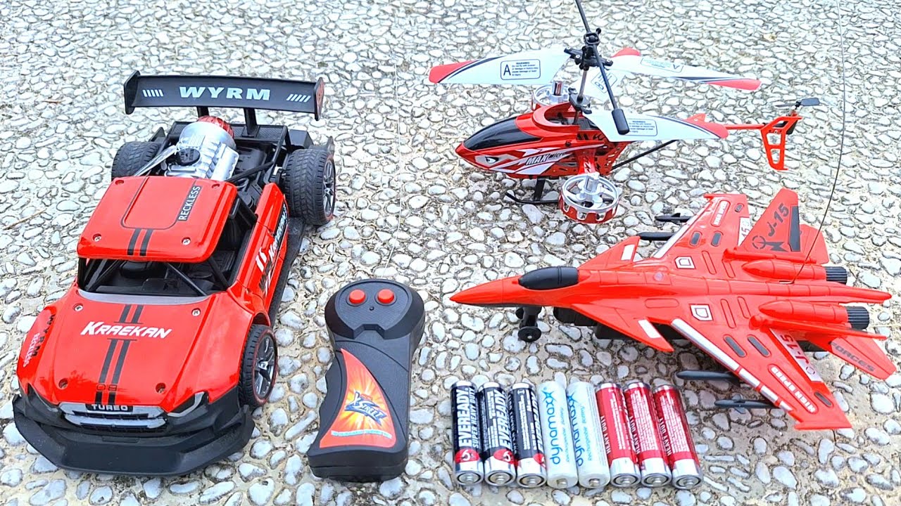 Remote control Racing car unboxing | Rc helicopter and Rc plane radio control Unboxing & test fly
